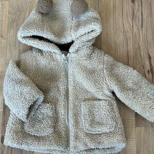 Zara Beige Sherpa Jacket